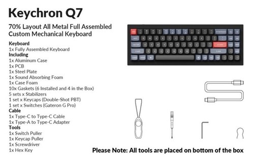 ๐ฅ Keychron Q7 Wired Mechanical Keyboard for Mac Windows & Linux | SEALED - Picture 2 of 12