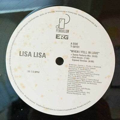 Lisa Lisa - When I Fell In Love (12'')