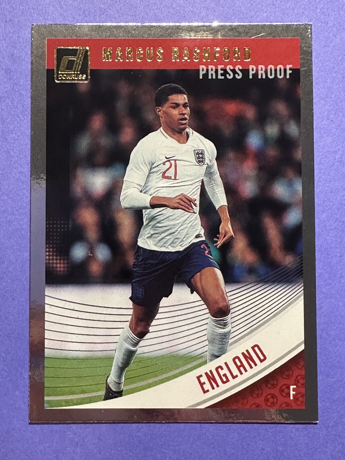 2018-19 Panini Donruss Press Proof Silver Marcus Rashford #124 England