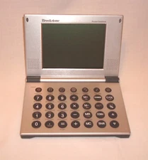 Brookstone Digital Pocket Databank calendar converter phonebook alarm memo case