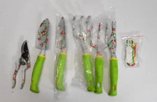 Floral Garden Tools Cast-Aluminum Heavy Duty Gardening Kits 6 Piece Set