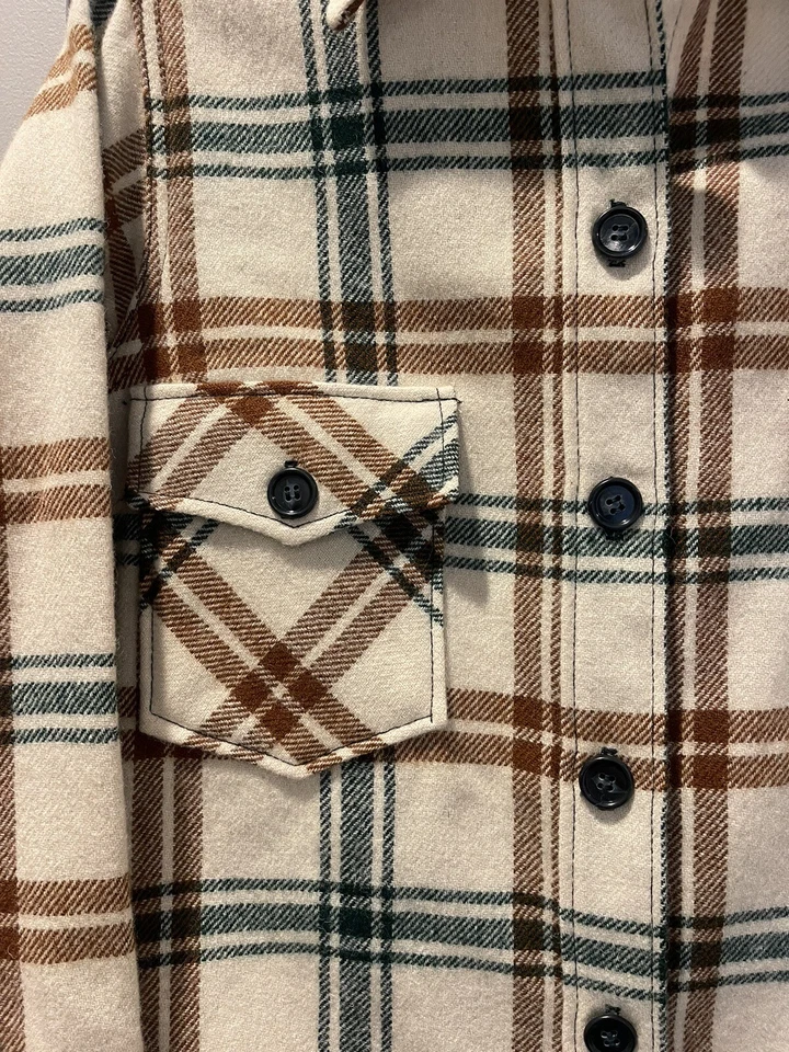 Chaqueta Camisa Chaqueta Woolrich Vintage Mujer Mezcla Lana Buffalo Cuadros Talla 14 EE. UU. Foto 2 de 4