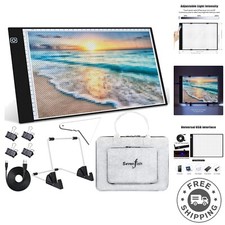 Diamond Painting A4 LED Light Pad, Ultra-Thin Adjustable Brightness Diamond A...