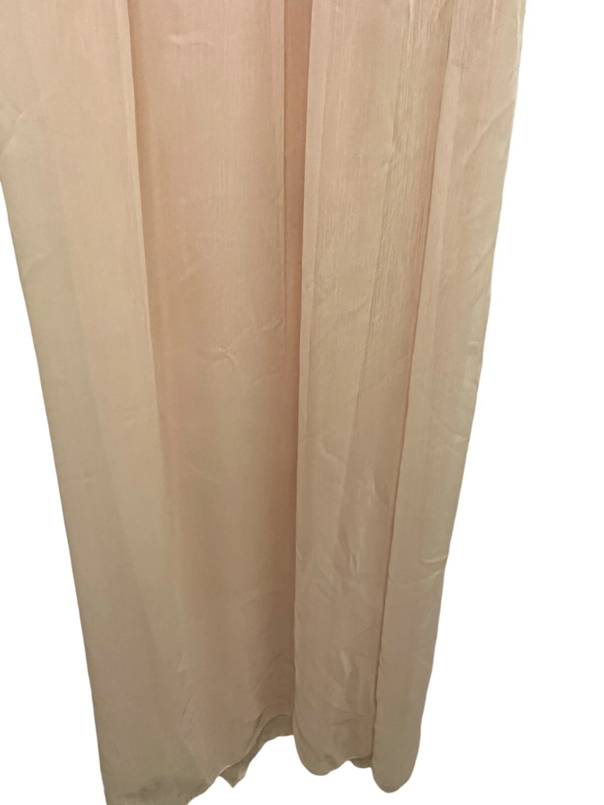 UNDERCOVER Camicia da notte lunga rosa chiaro vintage etichetta oro Victoria Secret con paillettes taglia