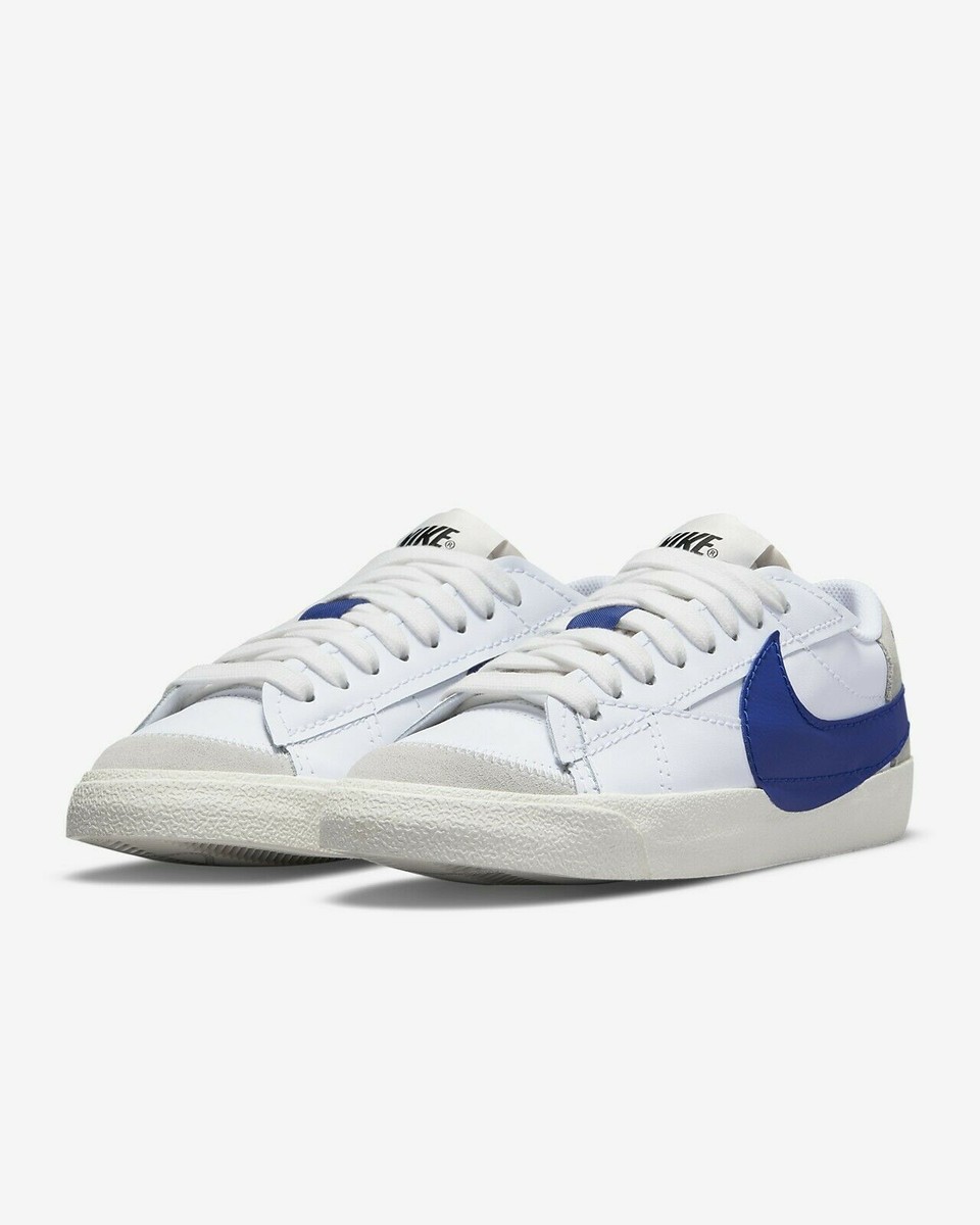 NEW Blazer Low '77 Jumbo Men's Size 8.5 White/Old Royal-Light Bone