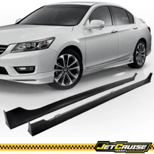 Fits 13-17 Honda Accord Sedan MD Style Side Skirts Rocker Panel Unpainted PP