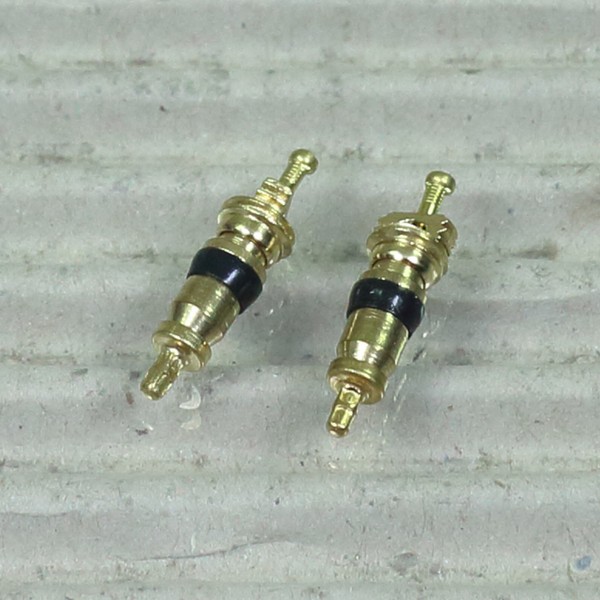 Ventileinsatz 2 StüCk FüR Av Ventil Autoventil Ca. 19,5 Mm Lang Messingfarben-image