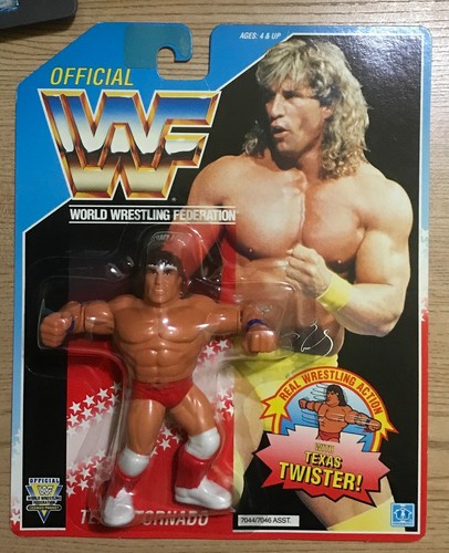 Hasbro WWF Kerry Von Erich Texas Tornado figure MO...