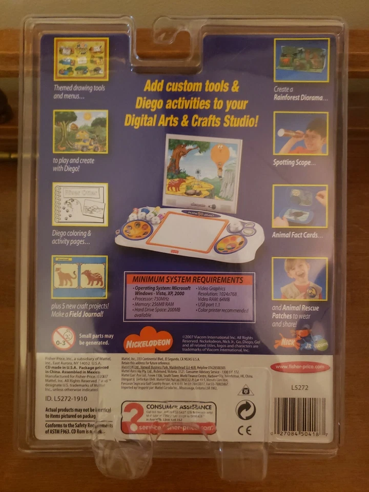 Fisher-Price Digital Arts and Crafts Studio-Go Diego Go Software NEW - Image 2 of 3