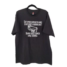 2nd Amendment Due To Price Of Ammo Do Not Get Warning Shot Mens XL T Shirt