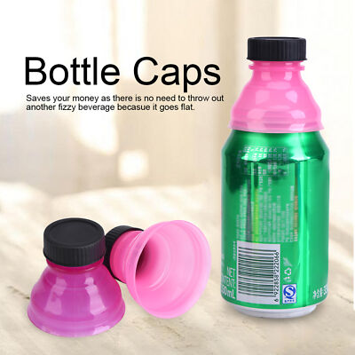 6Pcs Reusable Useful Snap On Pop Can Bottle Caps For Cool Soda Drink AOS