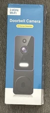 Smart 2.4GHz Wi-Fi Doorbell Camera Wide Angle Lens Purple NEW