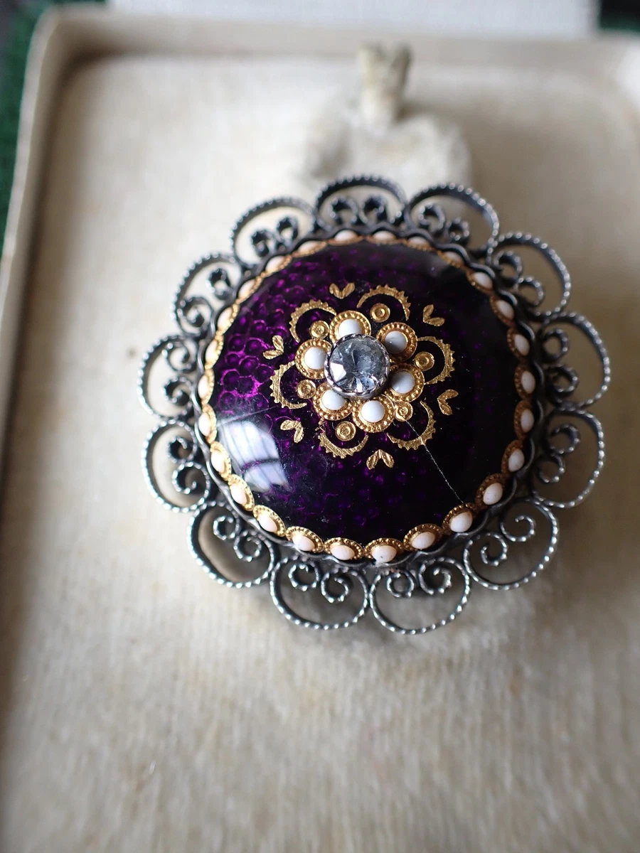 Broche Ancienne Avec Pierre À VENDRE! - FR