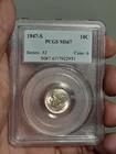 1947- S Roosevelt Dime Silver MS67 PCGS