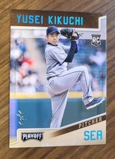 2019 Panini Chronicles Playoff Yusei Kikuchi RC SSP Platinum Blue Holo #1/1