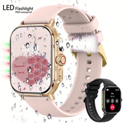 Smartwatch Damen Herren mit Telefonfunktion Sportuhr Armbanduhr für Android IOS