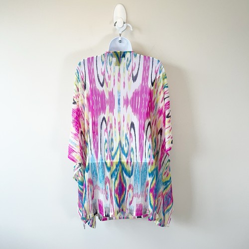 Inc Internation Concepts Strand Ikat Badeanzug Überwurf Perlen Boho Small Neu mit Etikett - Bild 2 von 13