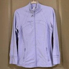 Lululemon Define Full Zip Stretch Jacket Lavender Dew Women Size 10 Zip Pockets