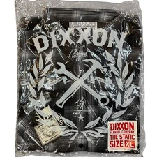 Dixxon Flannel The Static Shirt Mens XL Long Sleeve Pearl Snap Moto Grunge NWT