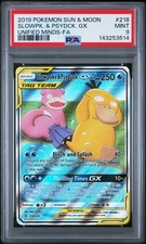 2019 POKEMON SUN & MOON UNIFIED MINDS #218 FULL ART/SLOWPOKE & PSYDUCK GX PSA 9 on eBay