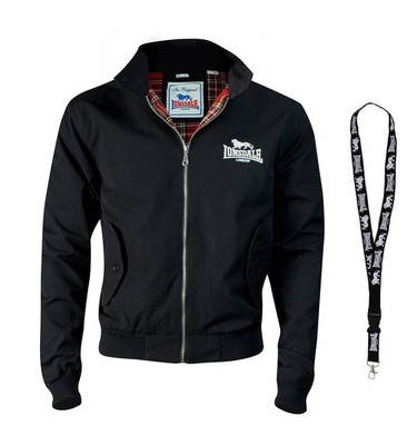 Lonsdale Jacke - Herren Übergangsjacke - Bomberjacke - Schlüsselband 10479