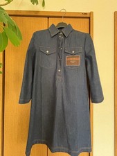 USED GUCCI DENIM DRESS WITH LONG SLEEVES GOOD