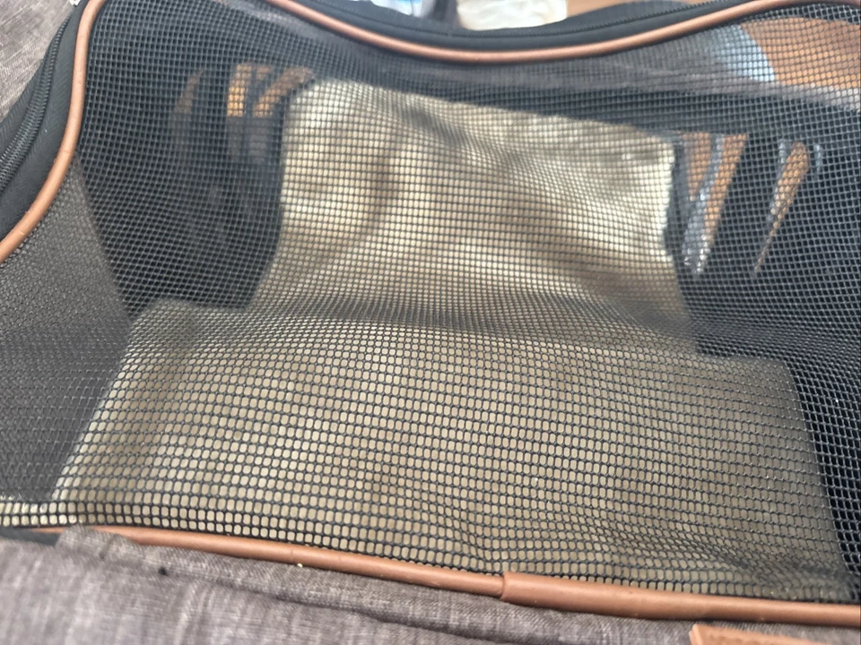 Bolsa de transporte para mascotas perros para viajes Foto 3 de 4