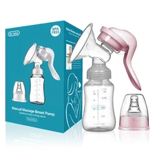 MAMIJOY Breast Pump Baby Nipple Manual Suction Milk Pump Feeding Breasts Pumps M