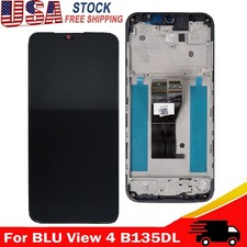 New Replace Full LCD Display Touch Screen Digitizer Frame For BLU View 4 B135DL