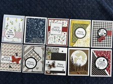 Birthday Cards, Variety, Handmade, Lot Of 10