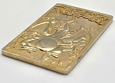 99 Burger King Pokémon Charizard 23K Gold Plated Metal Card