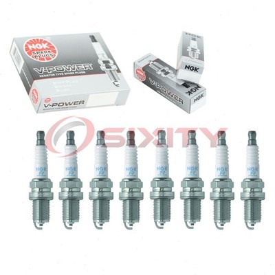 8 pcs NGK V-Power Spark Plugs for 2000-2004 Toyota Tundra 4.7L V8 - Engine ou
