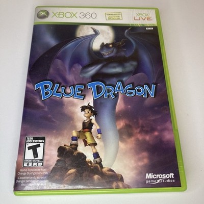 Blue Dragon Xbox 360 Game Complete CIB NTSC Microsoft Authentic 3 Disc