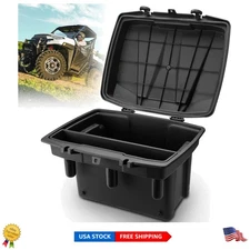 Durable 21L UTV Bed Cargo Box with Easy Tool-Free Installation & Removable Tray