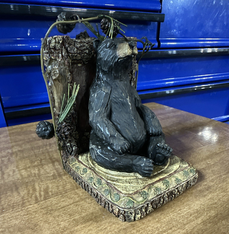 Resin Black Forest Bear Bookend