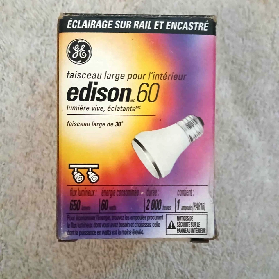 GE Edison 60W Indoor Floodlight Track & Recessed Lighting 650 Lumens 30" beam - Image 2 of 3