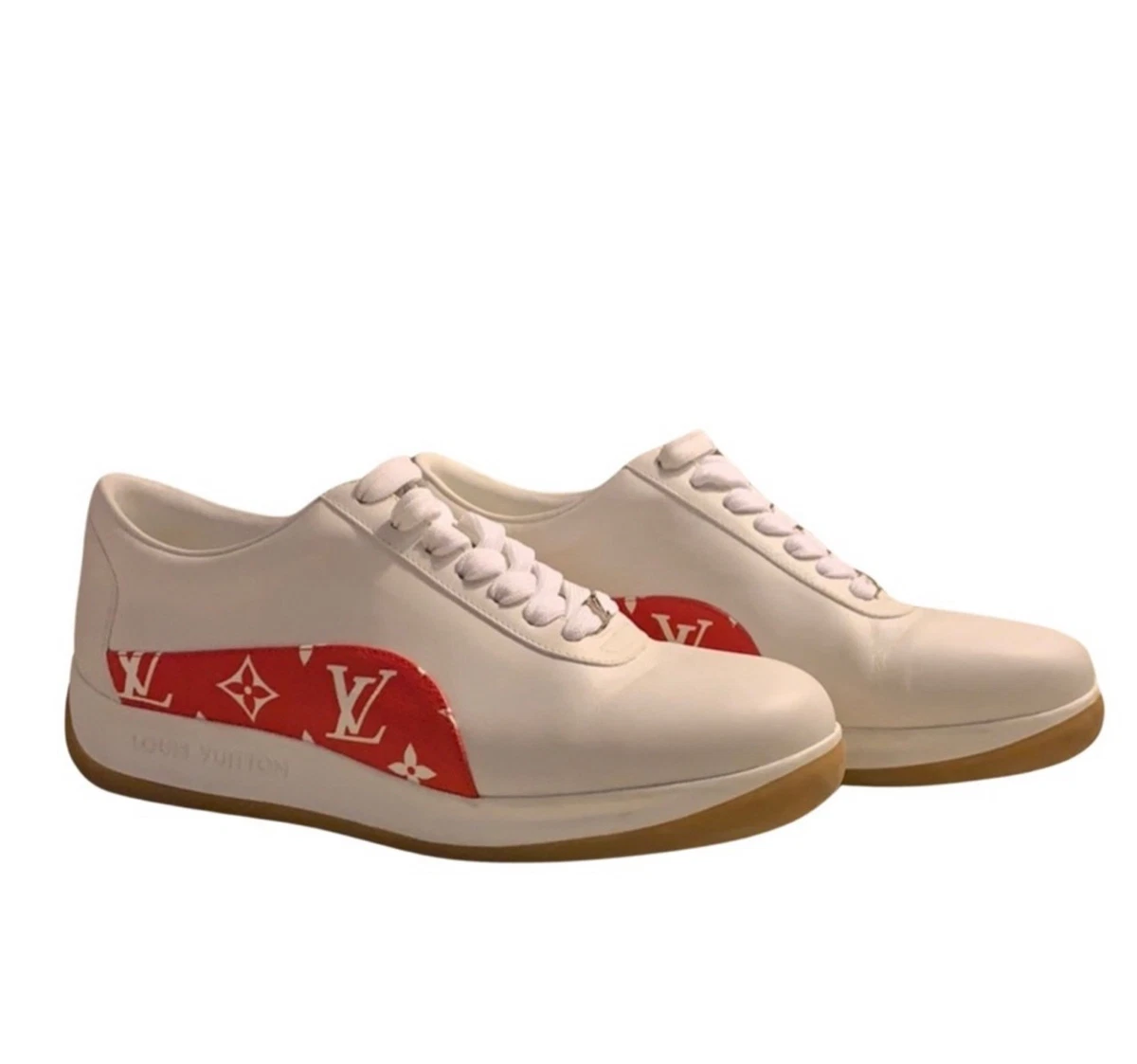 Supreme x Louis Vuitton Sport Sneaker Monogram Red for sale | eBay