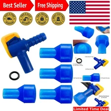 Durable Silicone Bite Valves with Shutoff Valve for Hydration Packs - 4-Pack