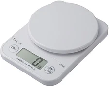 Tanita KF-100 WH White Kitchen Scale Compact Design Space-Saving Design Includes