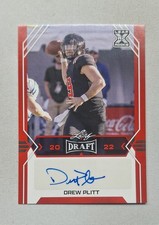 2022 Leaf Draft - Autographs Drew Plitt #BA-DP1 Red (AU, RC)