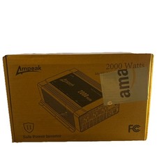 Ampeak 2000W Power Inverter 6.2A Dual USB Ports 3AC Outlets Stable Voltage
