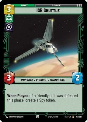 x3 ISB Shuttle C Star Wars Secrets of Power M/NM