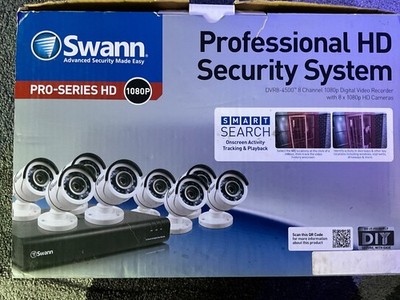 【送料無料】Swann Smart Security System 1080P Swann 8 Channel 1080p HD Security Camera System w/ 8 Cameras 2TB