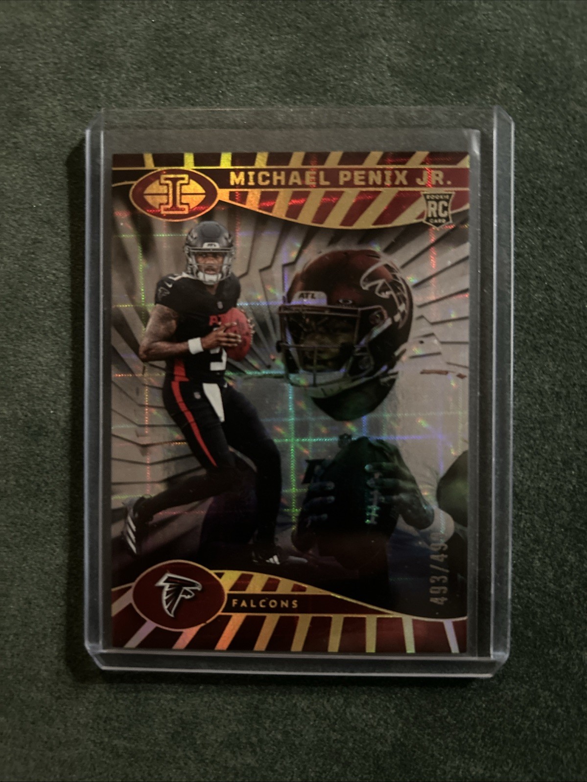 2024 Panini Illusions Michael Penix Jr. #4 Mirrored Trophy Collection /499