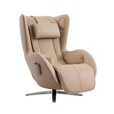 Nouhaus Aurora Full Body Zero Gravity Genuine Leather Massage Chair Mellow Sand