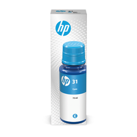 Original Hp Tintenpatrone Cyan 1VU26AE 31