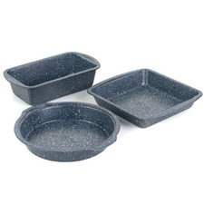 Russell Hobbs Ovenware Tray Set 3 Piece Non-Stick Nightfall Stone Carbon Steel
