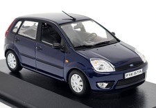Minichamps 1/43 - Ford Fiesta MK5 2002 5 Door Blue Diecast Scale Model Car