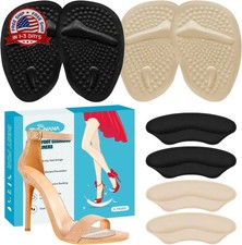 ZUCNANA Ball of Foot Cushions, Metatarsal Pads Women, Non Slip Heel Pads for Wom