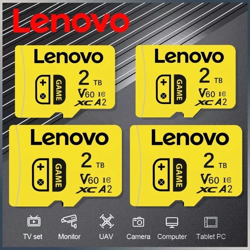 Tarjeta Micro SD 2 TB Lenovo - Tarjeta de memoria Clase 10 de alta velocidad para Nintendo y juegos Foto 4 de 4